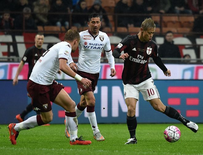 ミランがトリノ相手に ウノ ゼロ 勝利 好調が続く本田は直接fkが惜しくもクロスバー直撃 サッカーダイジェストweb ミランがトリノ相手に ウノ ゼロ 勝利 好調が続く本田は直接fkが惜しくもクロスバー直撃 サッカーダイジェストweb