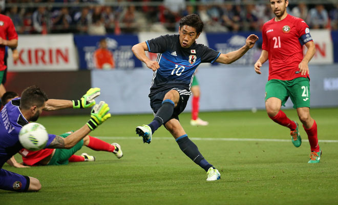 キリンカップphotoハイライト 香川 吉田が2ゴールを挙げるなど 日本がブルガリア相手に7得点の快勝 サッカーダイジェストweb キリンカップphotoハイライト 香川 吉田が2ゴールを挙げるなど 日本がブルガリア相手に7得点の快勝 サッカーダイジェストweb