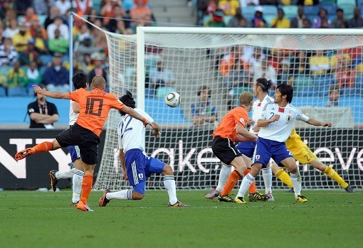 日本代表w杯の軌跡 自信となった 日本の時間帯 10年南アフリカ大会 オランダ戦 サッカーダイジェストweb 日本代表w杯の軌跡 自信となった 日本の時間帯 10年南アフリカ大会 オランダ戦 サッカーダイジェストweb
