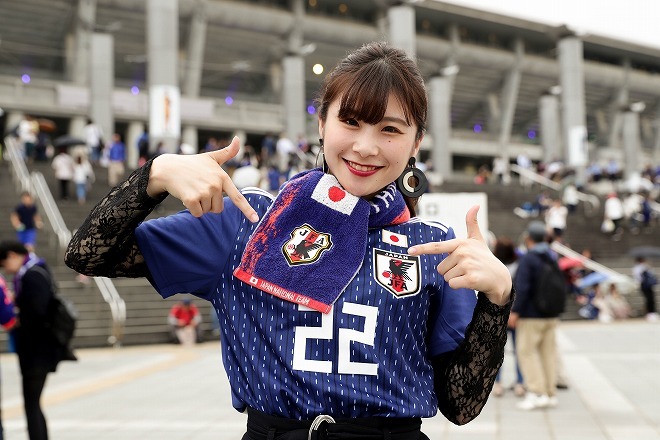 Photo 日本 ガーナ戦の美女サポーターたち サッカーダイジェストweb