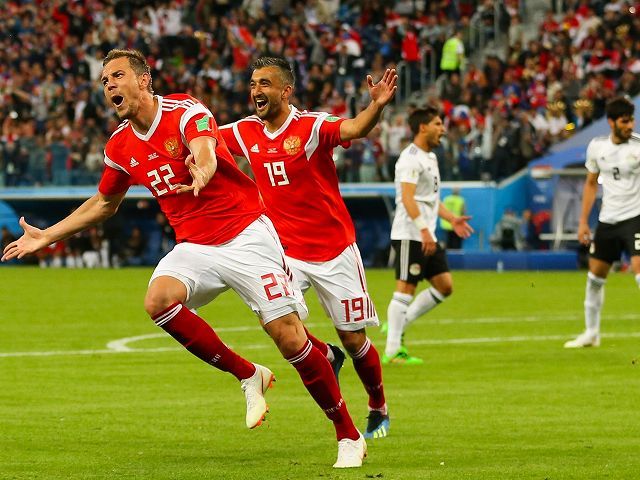ロシア 3 1 エジプト W杯選手採点 決勝t進出濃厚の連勝ロシアは守備の巧みさを発揮 サッカーダイジェストweb ロシア 3 1 エジプト W杯選手採点 決勝t進出濃厚の連勝ロシアは守備の巧みさを発揮 サッカーダイジェストweb