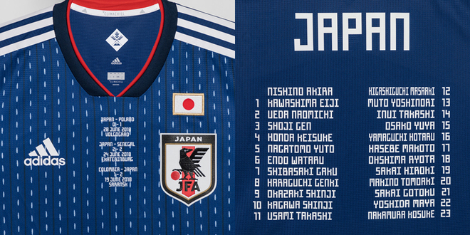 アディダスが日本代表の激闘を記録した メモリアル勝色ユニホーム の販売を開始 サッカーダイジェストweb アディダスが日本代表の激闘を記録した メモリアル勝色ユニホーム の販売を開始 サッカーダイジェストweb