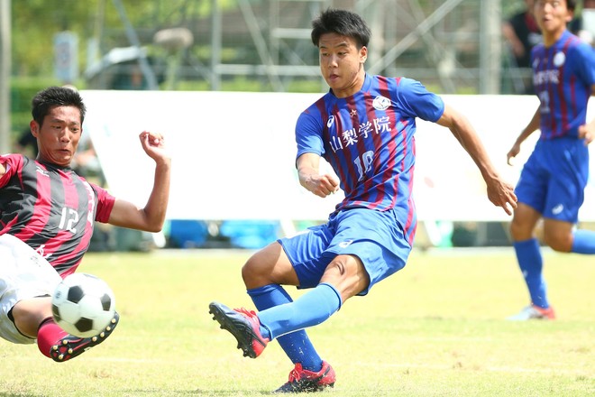 総体 山梨学院の10番が2g 1a プロ入りに拘る男が示した矜持 サッカーダイジェストweb 総体 山梨学院の10番が2g 1a プロ入りに拘る男が示した矜持 サッカーダイジェストweb