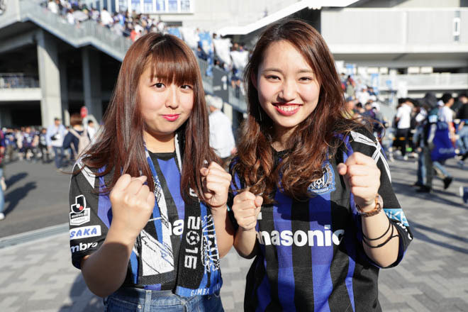 Photo ガンバ大阪を応援する美女サポーターたち サッカーダイジェストweb