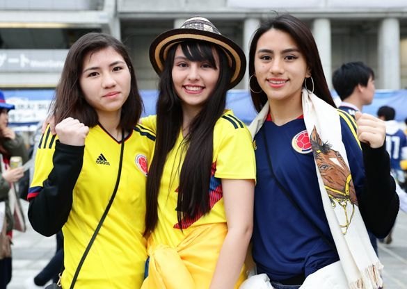 写真 日本対コロンビア戦を彩った 美女サポーター たち サッカーダイジェストweb 写真 日本対コロンビア戦を彩った 美女サポーター たち サッカーダイジェストweb