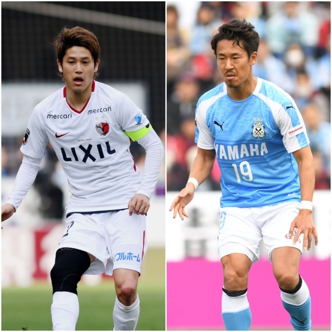 磐田 鹿島 内田篤人と山田大記の ほっこり とした絡み 軽く頭をはたかれたのは サッカーダイジェストweb