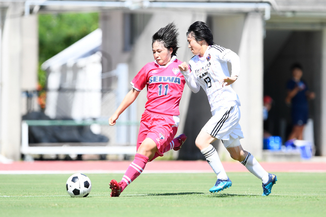 聖和学園fw １１番 櫻庭琴乃 Mf ７番 宮田あすか Photo 攻撃を支えるw大黒柱 チームの心臓とゴールハンターをピックアップ サッカー ダイジェストweb