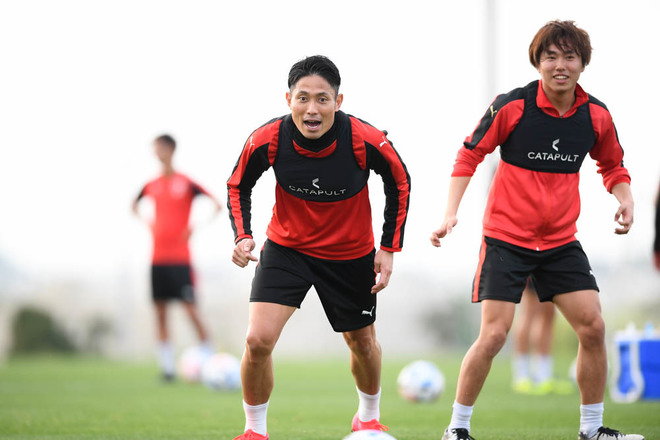 京都 森脇良太photo 新dfリーダーとなれるか 森脇が笑顔で練習を盛り上げる サッカーダイジェストweb