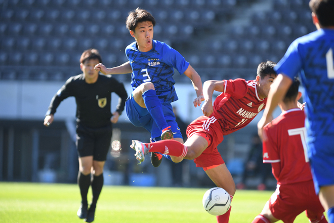 高校サッカー選手権２回戦photo 市立船橋 １ ０ 那覇西 木内のゴールで市立船橋が３回戦に進出 サッカーダイジェストweb