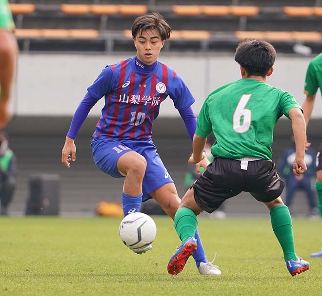 高校サッカー選手権準々決勝photo 山梨学院１ ０昌平 昌平の怒涛の反撃を防ぎきり山梨学院が接戦を制す サッカーダイジェストweb