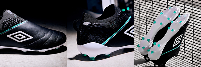 世界初 靴紐なし のレザースパイクが登場 現代サッカーの動きを追求したアンブロの最新モデル U メデューサ エリート サッカーダイジェストweb